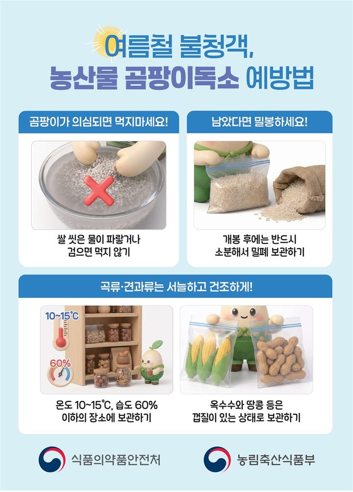[서울=뉴시스] 식품의약품안전처, 농림축산식품부 및 해양수산부는 본격적인 여름철을 대비해 안전한 농·수산물 공급을 위해 6월부터 9월까지 4개월간 지방정부와 함께 농·수산물 특별 안전관리를 실시한다고 1일 밝혔다. (사진=식약처·농식품부 제공) 2026.05.29. photo@newsis.com *재판매 및 DB 금지