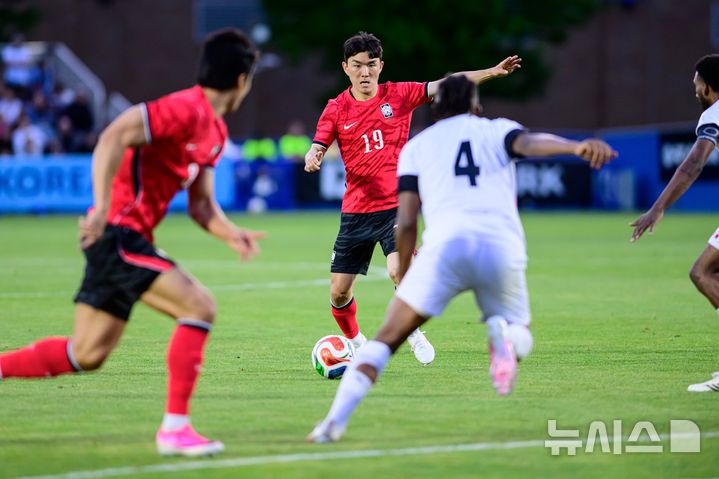 [프로보=AP/뉴시스] 한국 남자 축구 대표팀의 황인범. 2026.05.30.