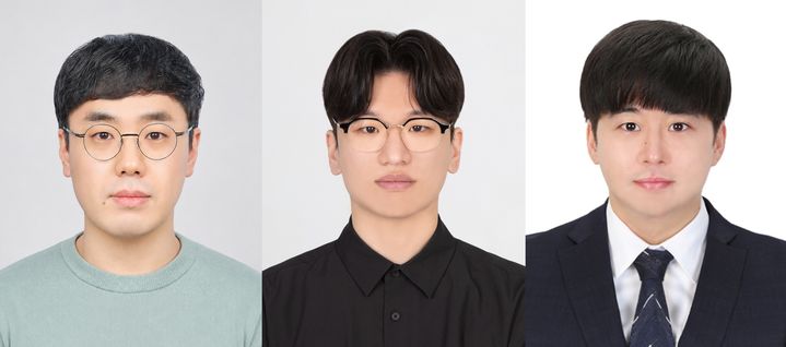 [울산=뉴시스] 사진 왼쪽부터 주경돈 교수, 류태훈 연구원(제1저자), 강창우 연구원. (사진=UNIST 제공) photo@newsis.com *재판매 및 DB 금지