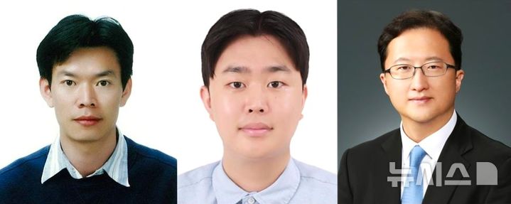 [포항=뉴시스] = 포스텍 화학과 박수진 교수·제민준 박사 연구팀이 서울대 화학생물공학부 최장욱 교수, LG에너지솔루션과 함께 이차전지 충방전을 반복해도 쉽게 부서지지 않는 '고강도 실리콘 소재' 개발에 성공했다. 사진 왼쪽부터 포스텍 박 교수, 제 박사, 서울대 최 교수. (사진=포스텍 제공) 2026.06.01. photo@newsis.com 