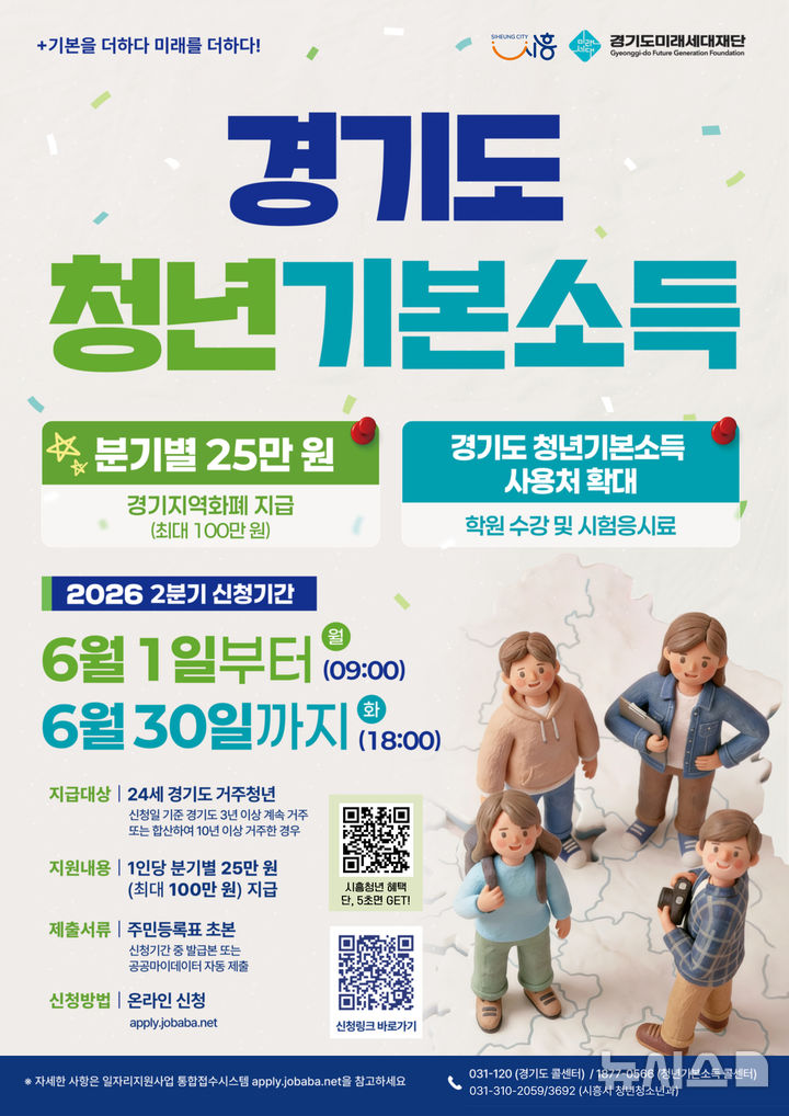[시흥=뉴시스] 경기도 청년기본소득 홍보물. (홍보물=시흥시 제공).2026.06.02.photo@newsis.com