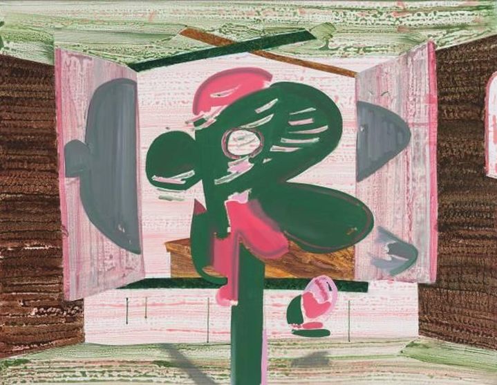 양하, <Well, It’s a Scene Made to Cry, So I Will_53>, 2024, gouache, oil, and acrylic on canvas, 130x100cm Courtesy of the artist *재판매 및 DB 금지