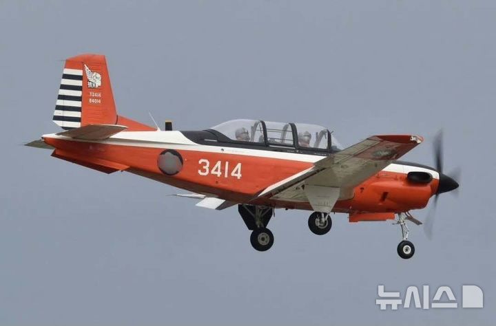 [베이징=뉴시스] 대만 T-34 훈련기.(사진=중국 웨이보 갈무리) 2026.06.02 photo@newsis.com