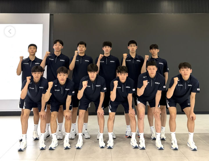 [서울=뉴시스] 한국 남자 U-18 농구 대표팀. (사진=대한민국농구협회 제공) photo@newsis.com *재판매 및 DB 금지