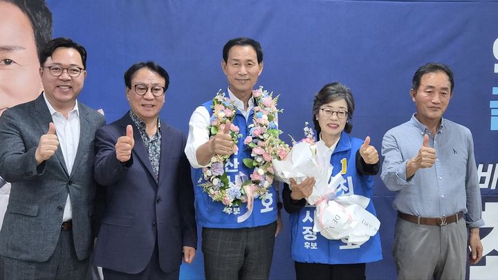 익산시장 당선된 민주당 최정호 후보(사진=최정호 선거캠프 제공) *재판매 및 DB 금지