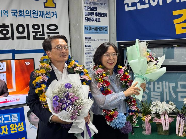 군산·김제·부안갑 국회의원 재선거에서 당선이 확정된 김의겸 후보(사진=김의겸 선거캠프 제공) *재판매 및 DB 금지