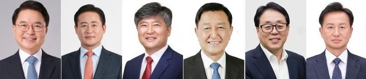 [춘천=뉴시스] 6·3지방선거 결과 강원 춘천권 시장·군수에는 더불어민주당이 춘천과 화천, 양구, 인제 등 4곳, 국민의힘이 홍천과 철원 등 2곳에서 당선자를 냈다. *재판매 및 DB 금지