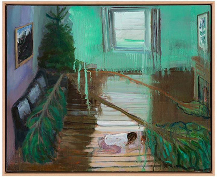 최모민, 크리스마스 트리가 있는 방, 2026, 캔버스에 유채, 56×68cm *재판매 및 DB 금지