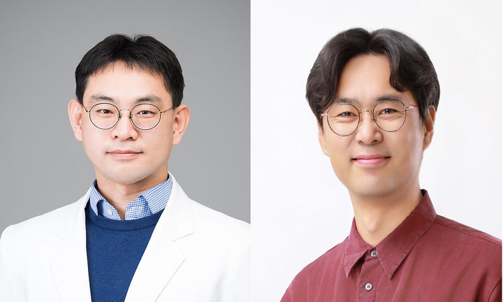 [양산=뉴시스] 양산부산대병원 소아청소년과 이재민 교수·부산의대 홍창완 교수. (사진=양산부산대병원 제공) 2026.06.04. photo@newsis.com *재판매 및 DB 금지