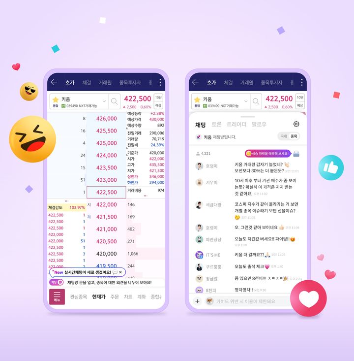 키움증권은 자사 커뮤니티 서비스 이용자가 출시 약 4개월 만에 150만명을 돌파했다고 5일 밝혔다.(사진=키움증권 제공) *재판매 및 DB 금지