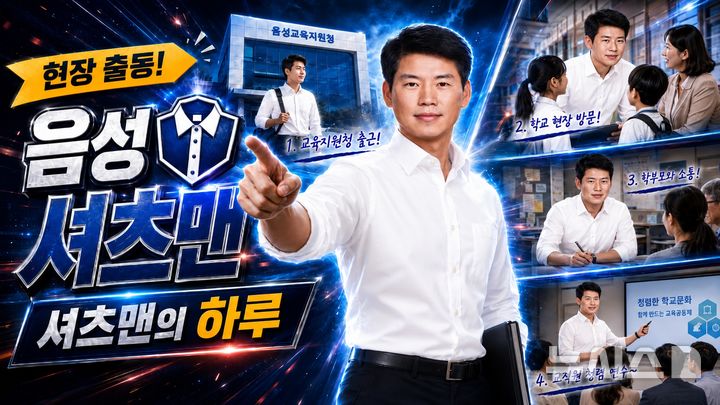 [음성=뉴시스] 음성교육지원청 캠페인 콘텐츠