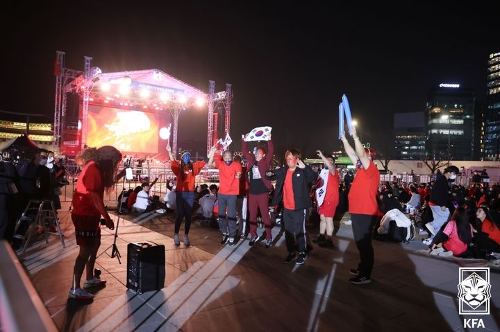 [서울=뉴시스] 2022 카타르 월드컵 당시 광화문 거리응원 현장. (사진=대한축구협회 제공) *재판매 및 DB 금지