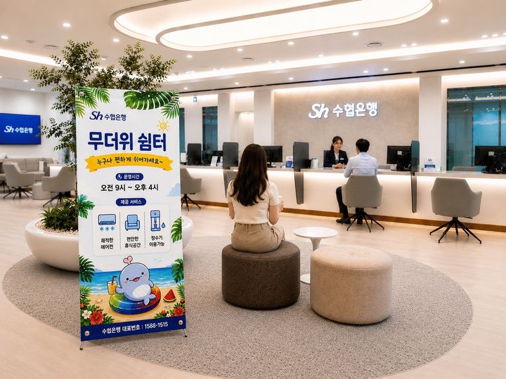 Sh수협은행, 전국 영업점 '무더위 쉼터' 개방 - 뉴스 썸네일 이미지