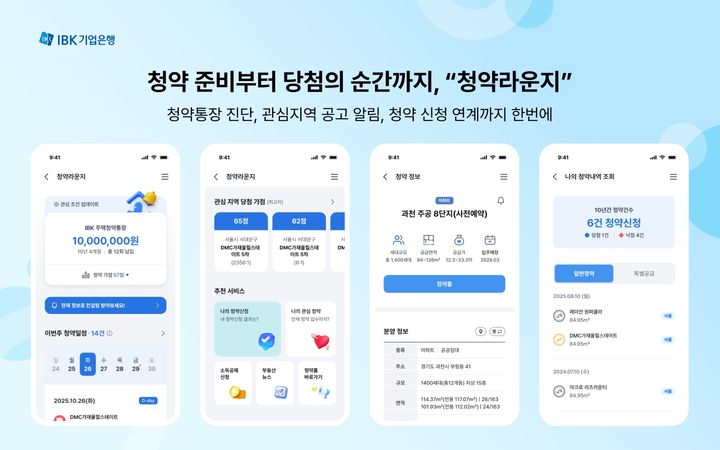IBK기업은행, 원스톱 부동산 청약 서비스 출시