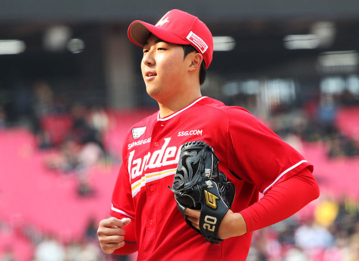 [서울=뉴시스] 프로야구 SSG 랜더스의 김민준. (사진 = SSG 랜더스 제공) *재판매 및 DB 금지