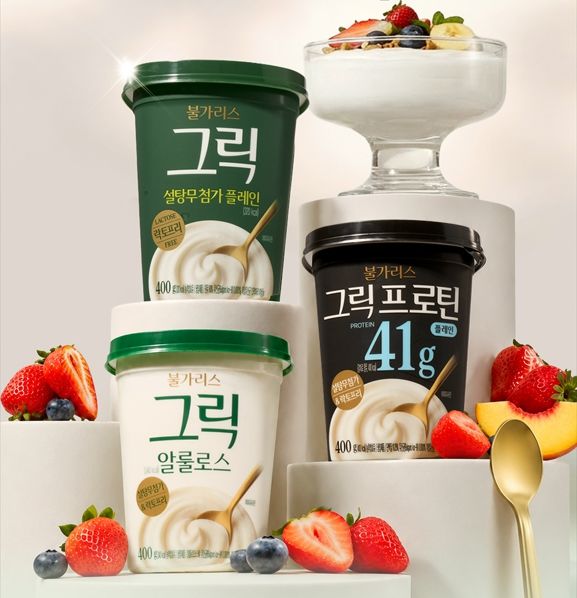 [서울=뉴시스] 남양유업, 고단백 '불가리스 그릭' 3종 출시(사진=남양유업 제공) *재판매 및 DB 금지