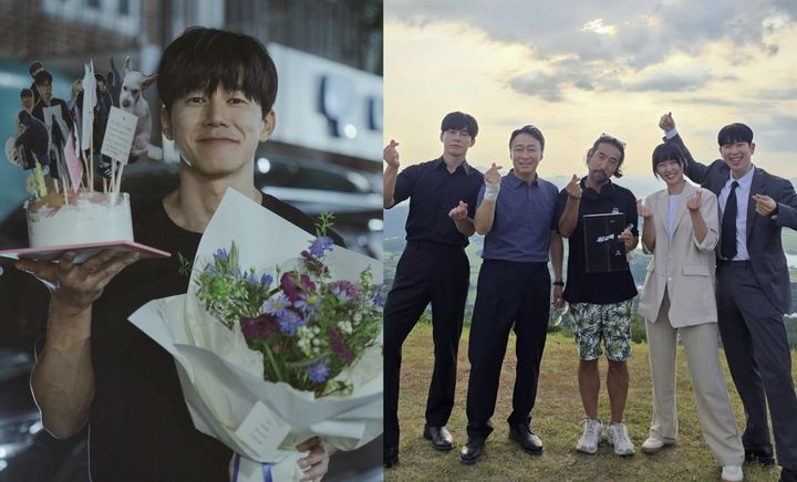 [서울=뉴시스]김무열과 드라마 '참교육' 출연진(사진=SNS 캡처) 2026.06.09. photo@newsis.com *재판매 및 DB 금지