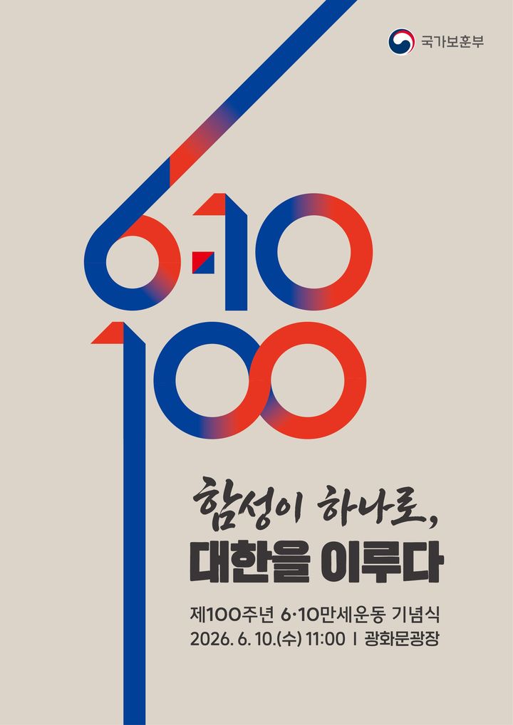 '제100주년 6·10만세운동 기념식' 10일 광화문광장서 거행