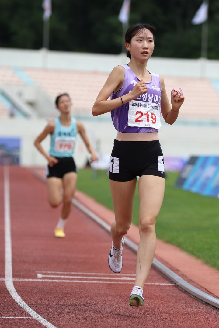 [서울=뉴시스] 육상 송다원. (사진=대학육상연맹 제공) 2026.06.09. photo@newsis.com *재판매 및 DB 금지