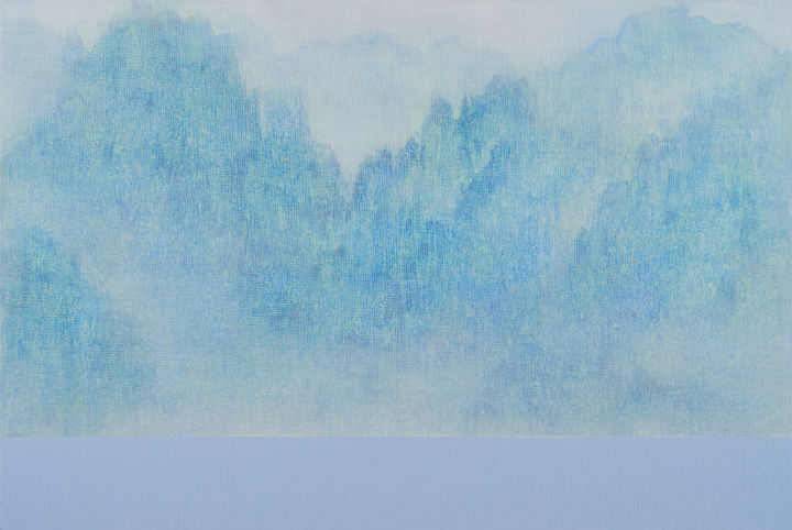 신몽유도원도 22-2, 캔버스+아크릴릭+젤, 130x194cm, 2022 *재판매 및 DB 금지
