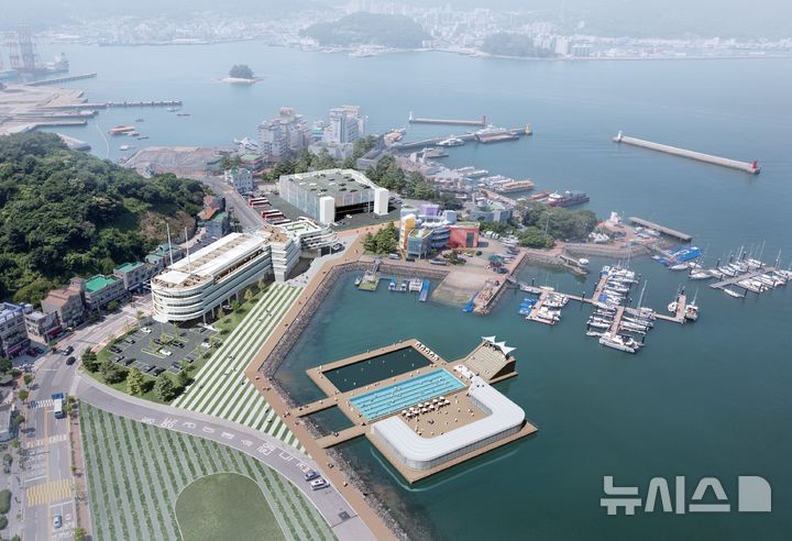 [통영=뉴시스]경남 통영 복합해양레저관광도시 조성사업 도남권역 조감도.(사진=경남도 제공) 2026.06.09. photo@newsis.com