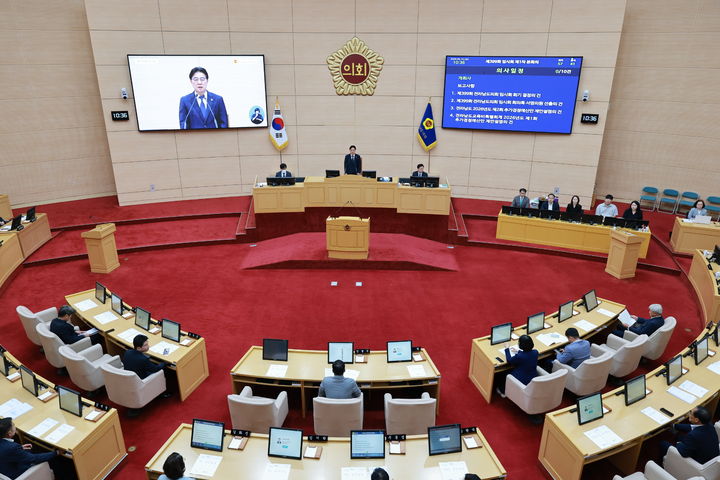 [무안=뉴시스] 10일 개회한 전남도의회 제399회 임시회. (사진 = 전남도의회 제공). 2026.06.10. photo@newsis.com *재판매 및 DB 금지