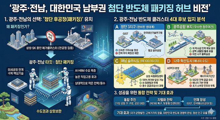  광주전남 반도체 패키징 비전. (사진=AI 생성 이미지) *재판매 및 DB 금지