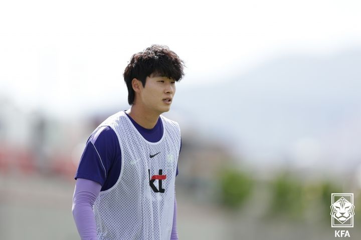 [서울=뉴시스]홍명보호 센터백 김태현. (사진=대한축구협회 제공)