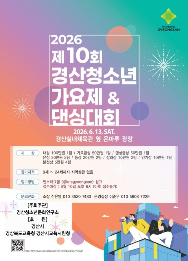 제10회 청소년가요제 & 댄싱대회 (사진=경산청소년문화연구소 제공) *재판매 및 DB 금지