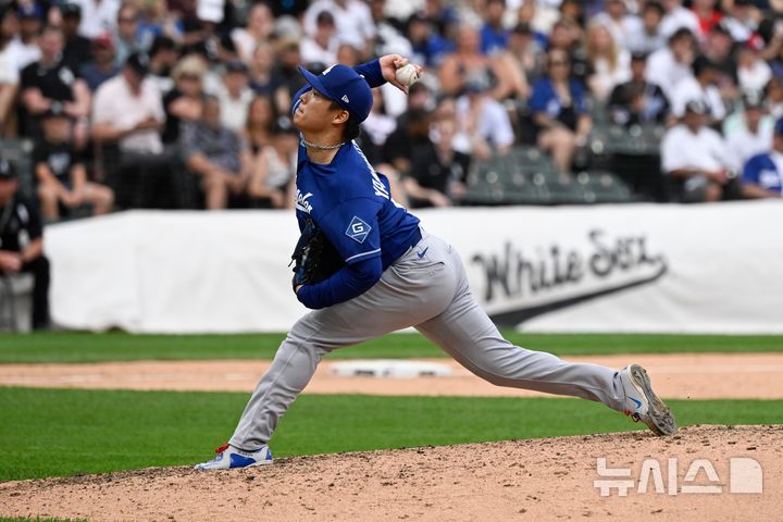 [시카고=AP/뉴시스] 메이저리그(MLB) LA 다저스 투수 야마모토 요시노부. 2026.06.14.