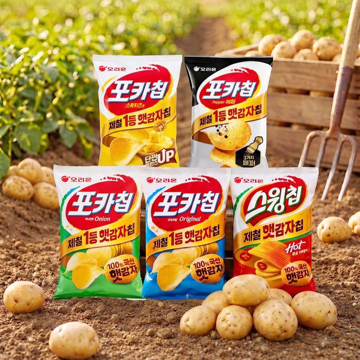 오리온 햇감자 '포카칩·스윙칩' (사진=오리온 제공) *재판매 및 DB 금지