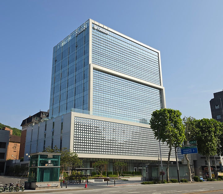 [서울=뉴시스] 오리온 신사옥 전경(사진=오리온 제공) *재판매 및 DB 금지
