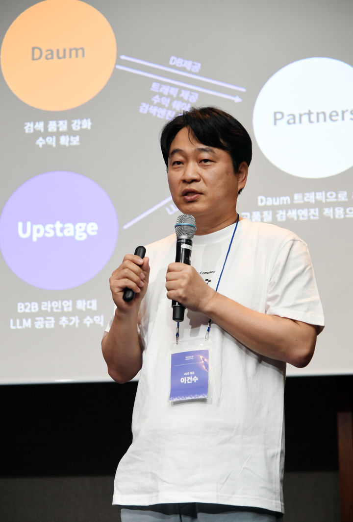 포털 다음 운영사 AXZ의 이건수 대표 (사진=업스테이지 제공) *재판매 및 DB 금지