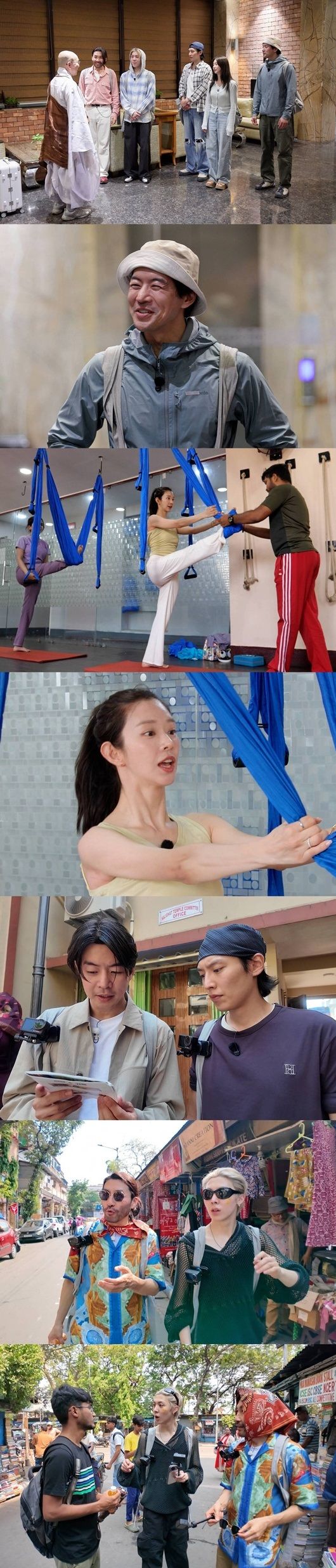 [서울=뉴시스] 16일 오후 9시 방송되는 SBS TV 예능물 '법륜로드 : 스님과 손님'에서는 인도 콜카타에서 자유여행에 나선 노홍철, 이상윤, 이주빈, 이기택, 우찬의 모습이 공개된다. (사진=SBS) 2026.06.16. photo@newsis.com *재판매 및 DB 금지