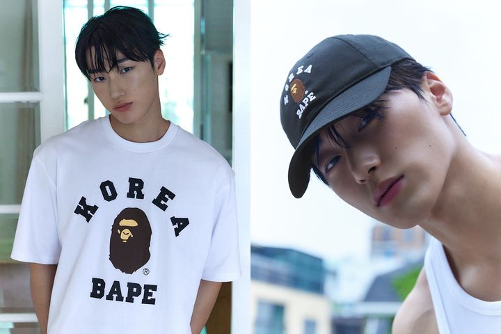 [서울=뉴시스] 에이티즈 멤버 산이 참여한 베이프 코리아 익스클루시브 컬렉션 화보 (사진=무신사 제공) 2026.06.17. photo@newsis.com *재판매 및 DB 금지