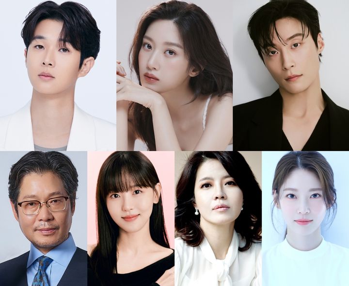 [서울=뉴시스] tvN 드라마 '고래별' 출연진. 시계 방향으로 배우 최우식, 문가영, 허남준, 유재명, 강하나, 김여진, 공승연. (사진=각 소속사 제공) 2026.06.17. photo@newsis.com *재판매 및 DB 금지
