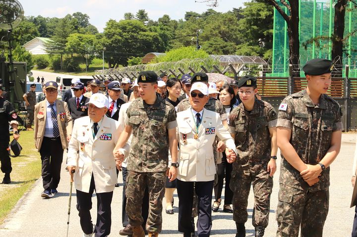 [원주=뉴시스] 참전용사·보훈단체 초청행사. (사진=육군 제36보병사단 제공) 기사 내용과 직접적 관계 없음. 2026.06.17. photo@newsis.com *재판매 및 DB 금지