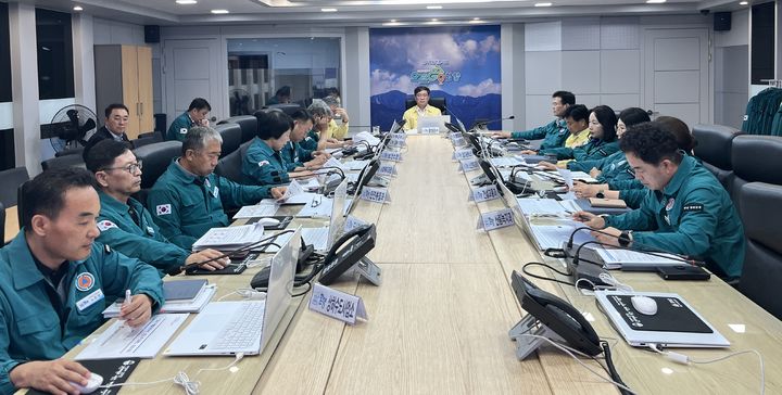 [함양=뉴시스] 경남 함양군 여름철 자연재난 대비 '재난 없는 안전 함양' 대책 회의 개최. (사진=함양군 제공) 2026.06.18. photo@newsis.com *재판매 및 DB 금지