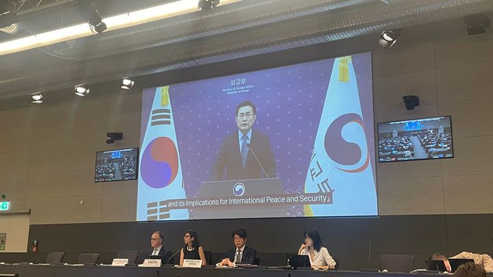 [서울=뉴시스]유엔총회 군사분야 AI 결의 '비공식 의견교환' 개최. (사진=외교부 제공) 2026.06.18 *재판매 및 DB 금지