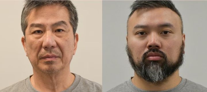 [서울=뉴시스] 중국을 위한 ‘비밀 경찰 활동’으로 국가보안법에 따라 각각 실형 10년과 8년이 선고된 국경수비대원 피터 와이(41)와 런던 주재 홍콩 무역 담당 공무원 빌 위엔(66).(출처: 가디언) 2026.06.19. *재판매 및 DB 금지