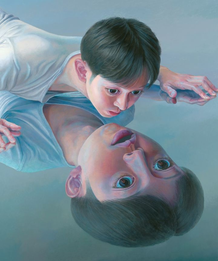Watching the Face in Reflection, 2022, Oil on canvas, 194 × 162 cm *재판매 및 DB 금지