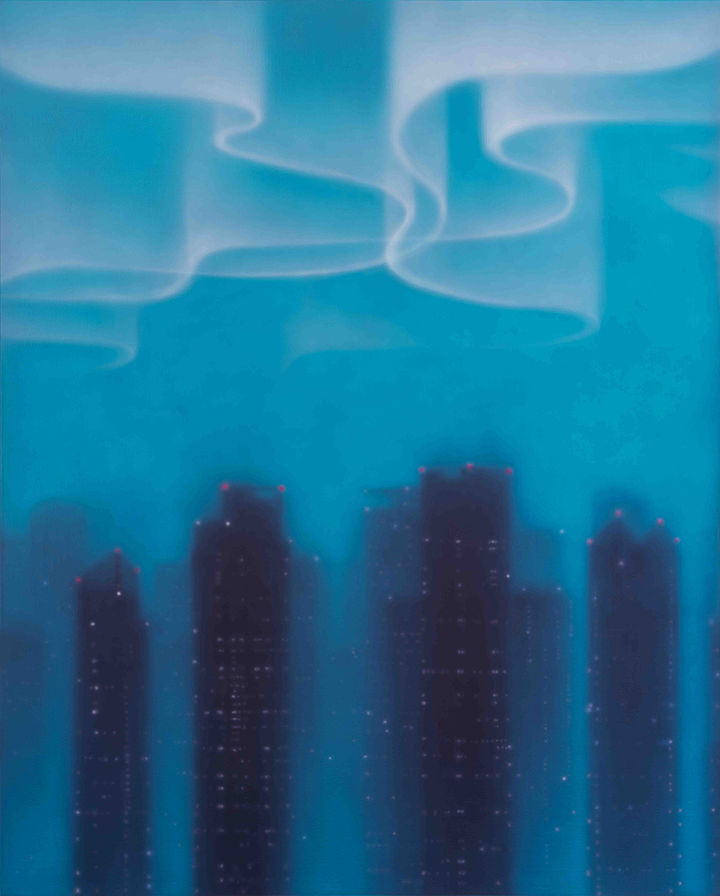 Aurora _ 빛이 있는 쪽_01, acrylic on canvas, 162.2x130.3cm, 2025 *재판매 및 DB 금지
