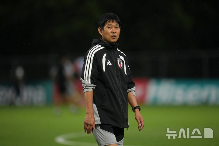 [몬테레이=AP/뉴시스] 모리야스 하지메 일본 축구대표팀 감독. 2026.06.19.