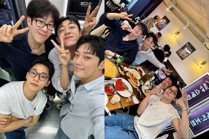 [서울=뉴시스]피오(표지훈), 전봉석, 유태주, 옥진욱(사진=SNS 캡처) 2026.06.20. photo@newsis.com *재판매 및 DB 금지