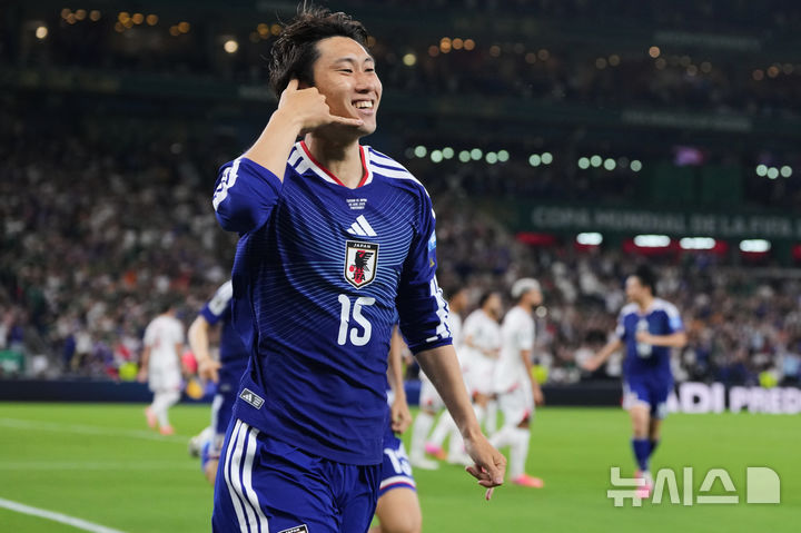 [과델루페=AP/뉴시스] 일본 남자 축구 대표팀의 가마다 다이치. 2026.06.20.