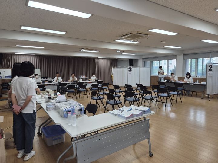 [안동=뉴시스] 외국인 계절근로자 통합검진 준비를 마친 21일 예천군 보건소 건강증진센터. (사진=경북도 제공) 2026.06.22 photo@newsis.com *재판매 및 DB 금지
