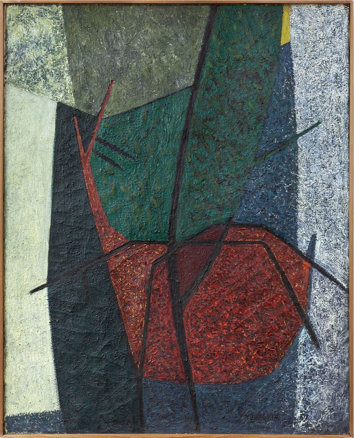 유영국(1916~2002), 나무, 1957, 캔버스에 유채, 100×80.5cm *재판매 및 DB 금지