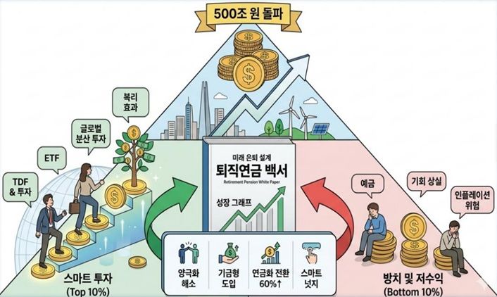 "퇴직연금 방치했더니 사실상 쪽박"…상·하위 수익률 20배 차이 달해