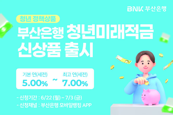 [부산=뉴시스] 부산은행은 23일 청년미래적금을 출시했다고 밝혔다. (사진=부산은행 제공) 2026.06.23. photo@newsis.com *재판매 및 DB 금지