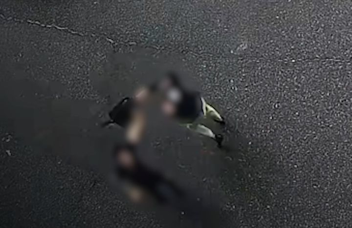 도주하는 불법체류자를 막아서는 시민 모습. (사진=경기남부경찰청 제공) *재판매 및 DB 금지